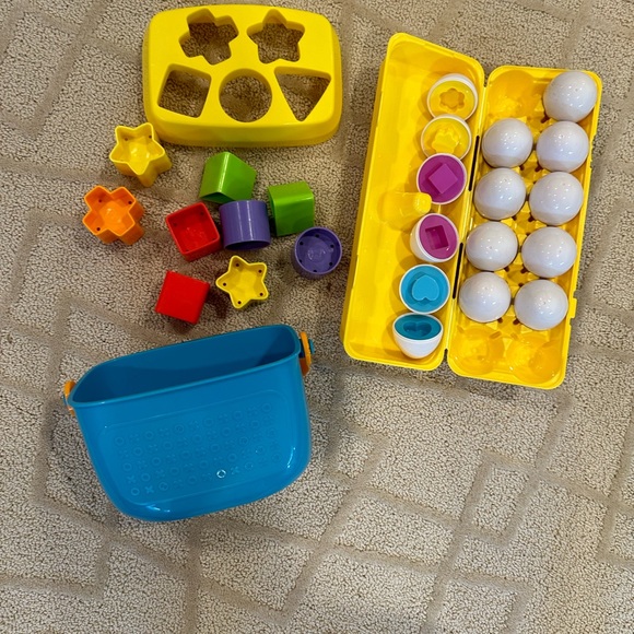 FisherPrice Toys Fisherprice Shape Sorter And Egg Shape Carton